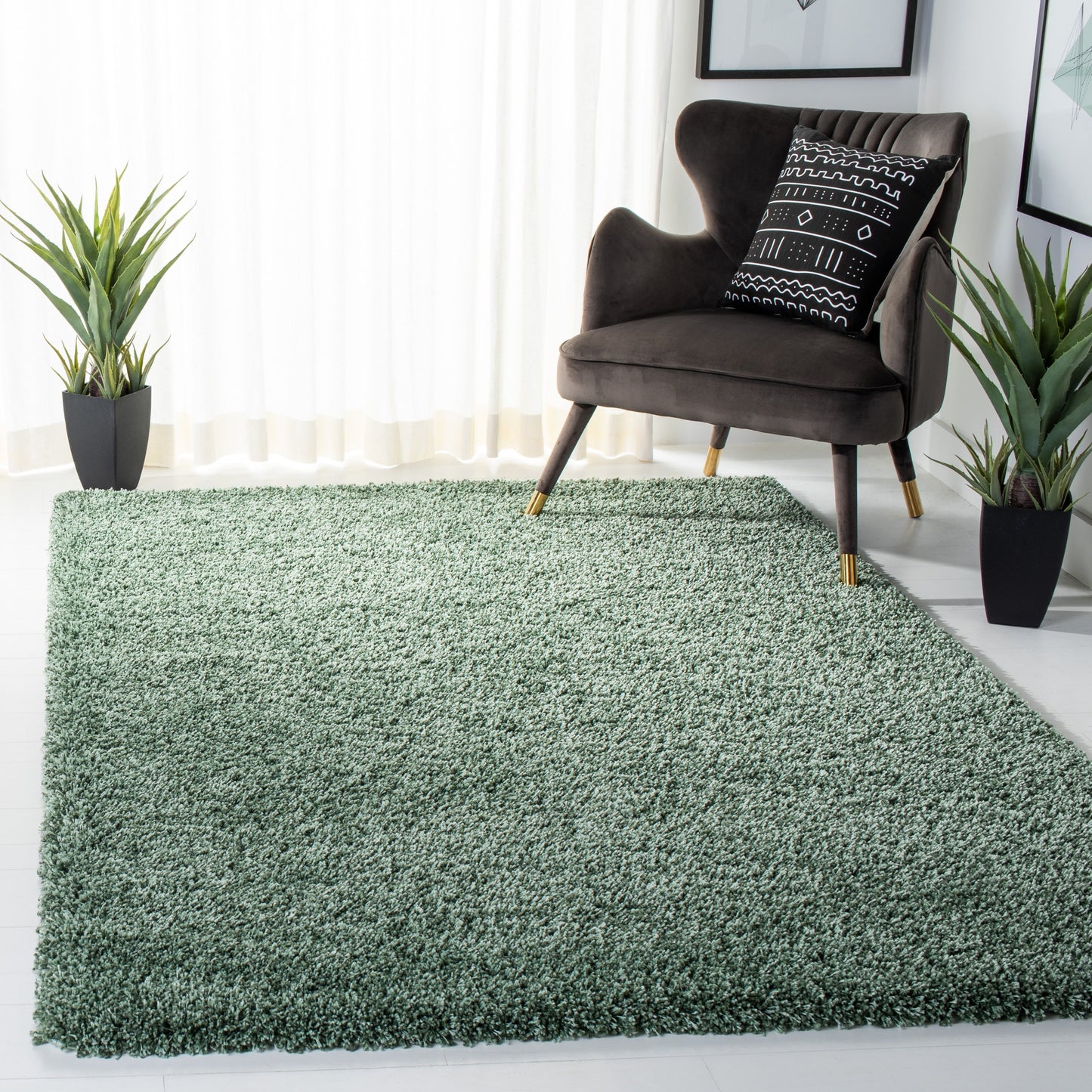 Tapis SAFAVIEH Hudson Shag Debi de 2 pouces d'épaisseur