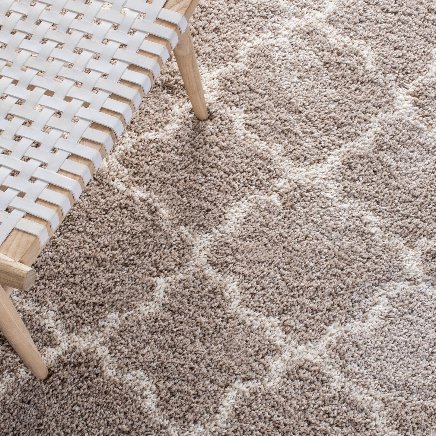 Tapis SAFAVIEH Hudson Shag Jeryl Glam Trellis de 5 cm d'épaisseur