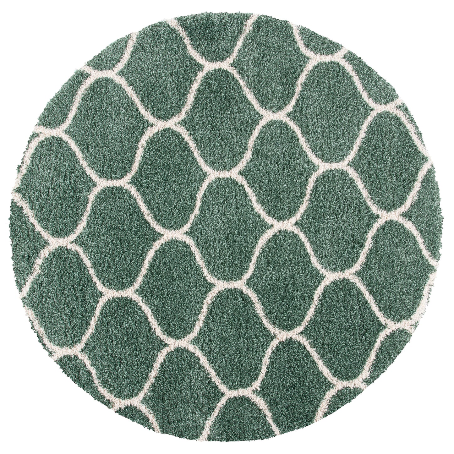 Tapis SAFAVIEH Hudson Shag Pushpa Trellis de 2 pouces d'épaisseur