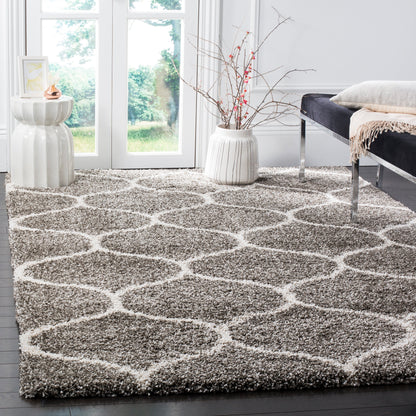 Tapis SAFAVIEH Hudson Shag Pushpa Trellis de 2 pouces d'épaisseur