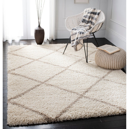 Tapis SAFAVIEH Hudson Shag Raili Diamond Treillis de 2 pouces d'épaisseur