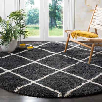 Tapis SAFAVIEH Hudson Shag Raili Diamond Treillis de 2 pouces d'épaisseur