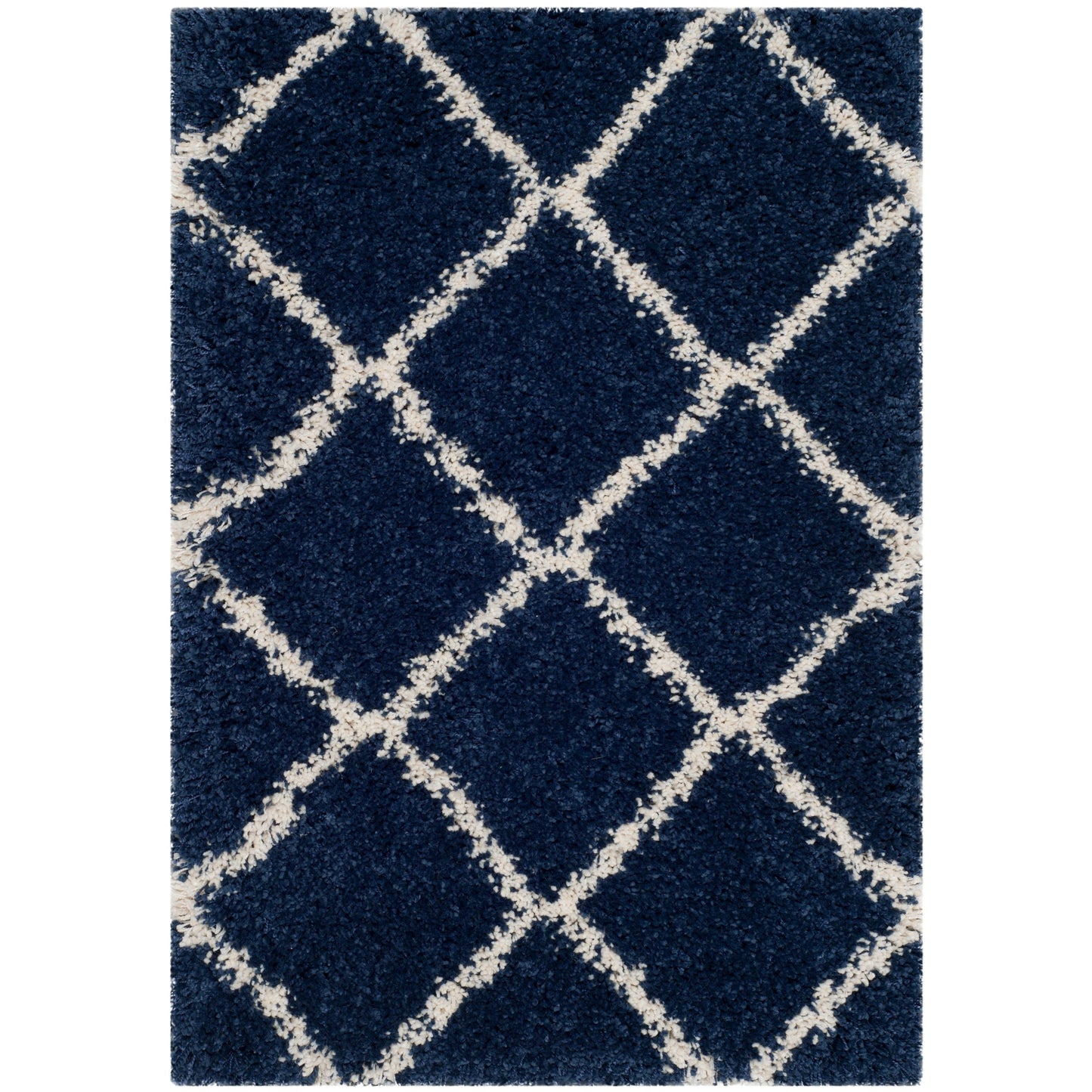 Tapis SAFAVIEH Hudson Shag Raili Diamond Treillis de 2 pouces d'épaisseur
