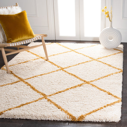 Tapis SAFAVIEH Hudson Shag Raili Diamond Treillis de 2 pouces d'épaisseur