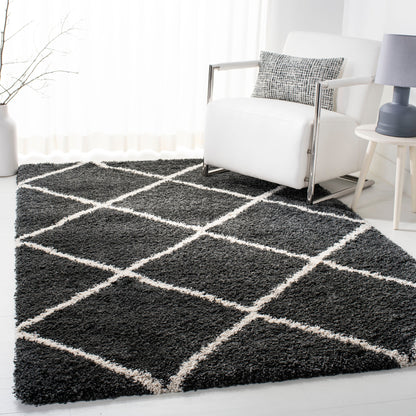 Tapis SAFAVIEH Hudson Shag Raili Diamond Treillis de 2 pouces d'épaisseur