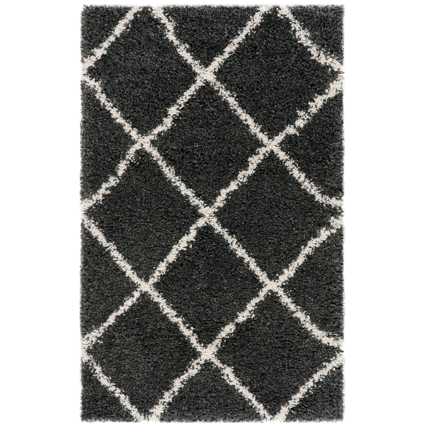 Tapis SAFAVIEH Hudson Shag Raili Diamond Treillis de 2 pouces d'épaisseur