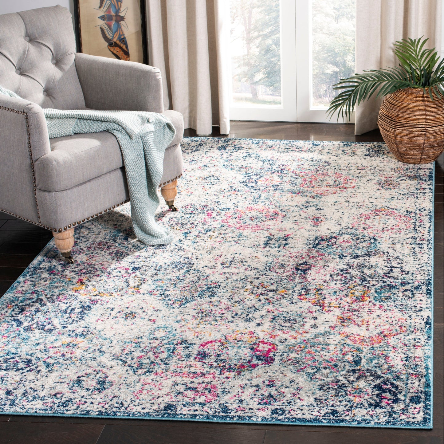 Tapis SAFAVIEH Madison Bettylou Boho Chic effet vieilli