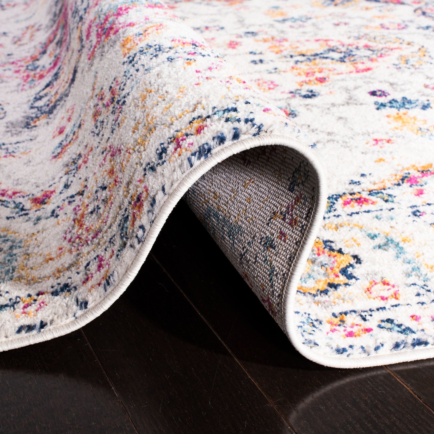 Tapis rustique vieilli SAFAVIEH Madison Delois Medallion à motif médaillon