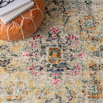 SAFAVIEH Tapis Madison Katelijne Boho médaillon vieilli