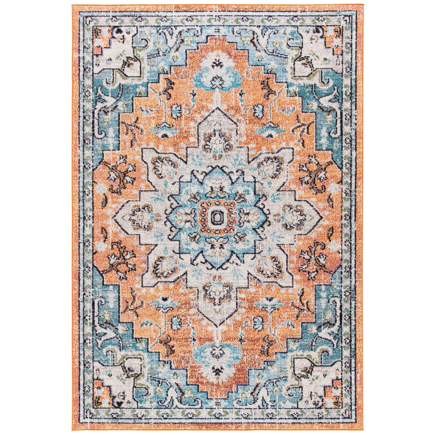 SAFAVIEH Tapis Madison Katelijne Boho médaillon vieilli