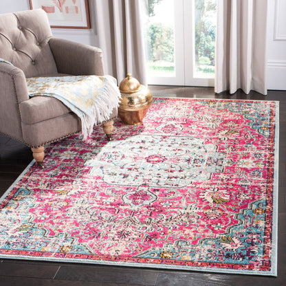 Tapis SAFAVIEH Madison Libusa Boho à médaillon vieilli