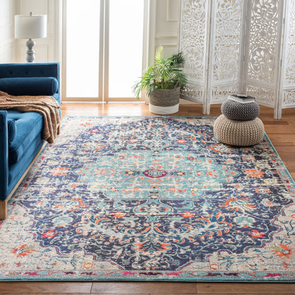 Tapis SAFAVIEH Madison Libusa Boho à médaillon vieilli