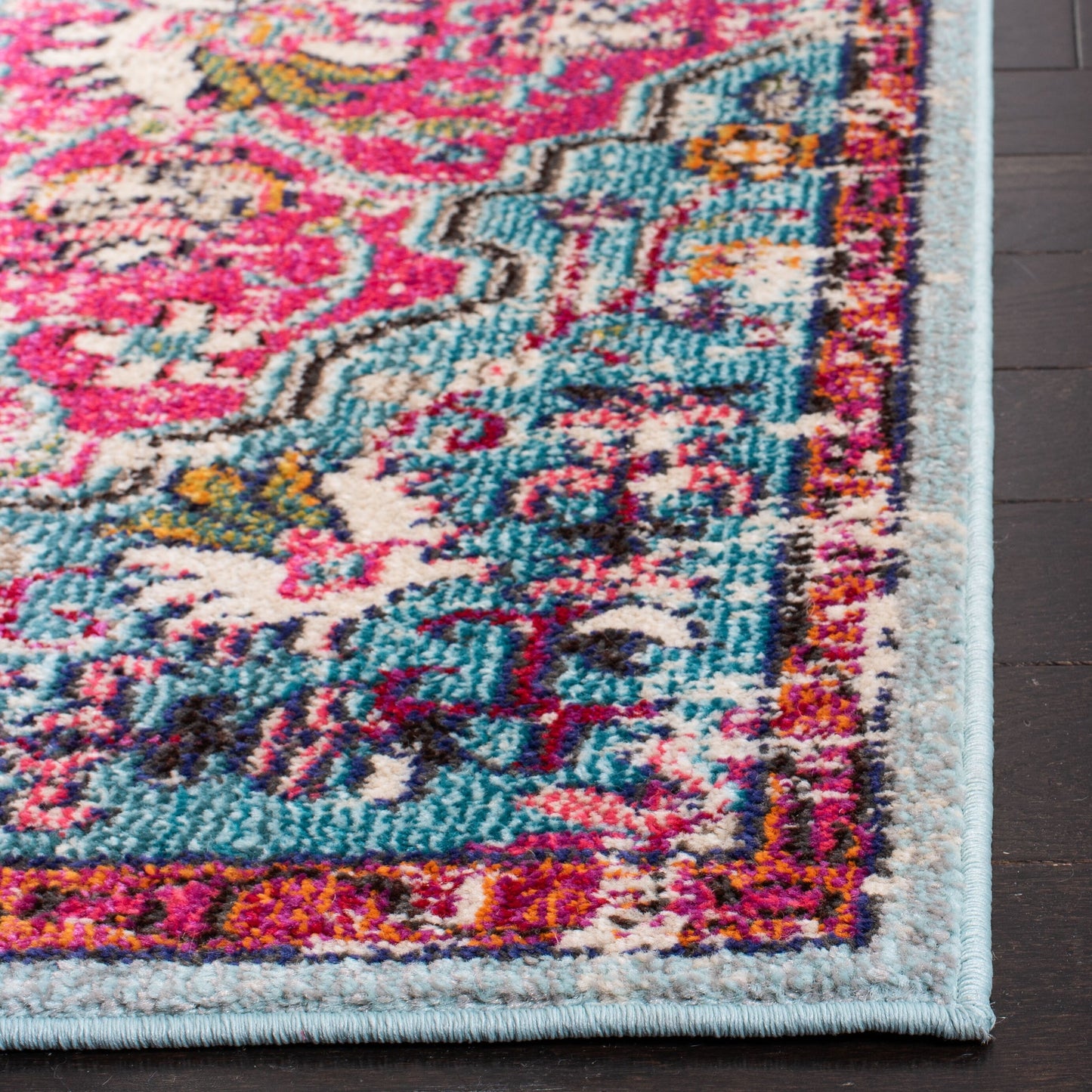 Tapis SAFAVIEH Madison Libusa Boho à médaillon vieilli