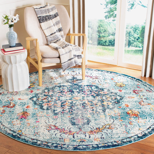 Tapis SAFAVIEH Madison Libusa Boho à médaillon vieilli