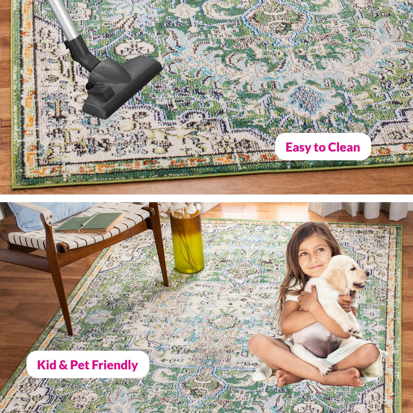 Tapis SAFAVIEH Madison Libusa Boho à médaillon vieilli