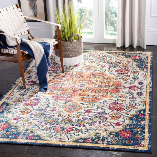 Tapis SAFAVIEH Madison Libusa Boho à médaillon vieilli