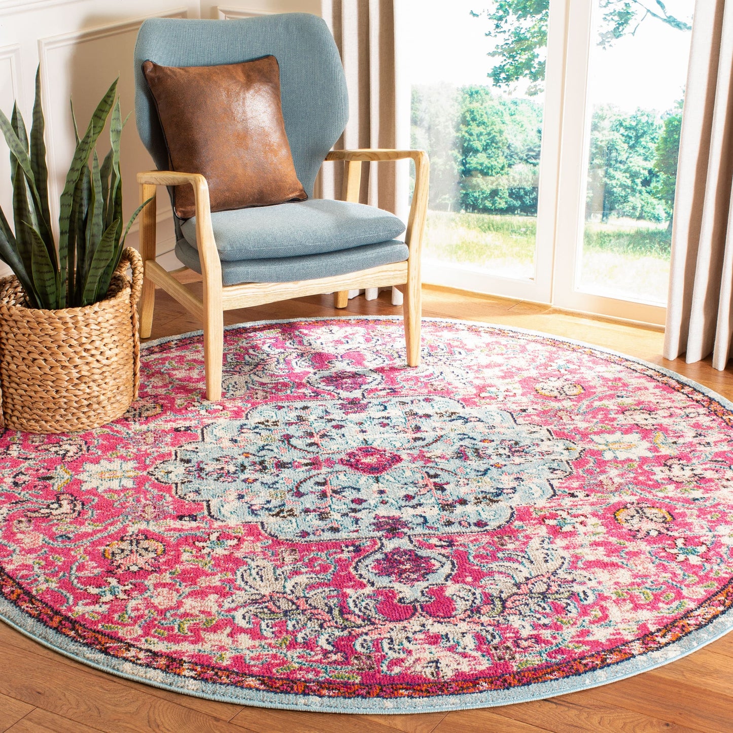 Tapis SAFAVIEH Madison Libusa Boho à médaillon vieilli