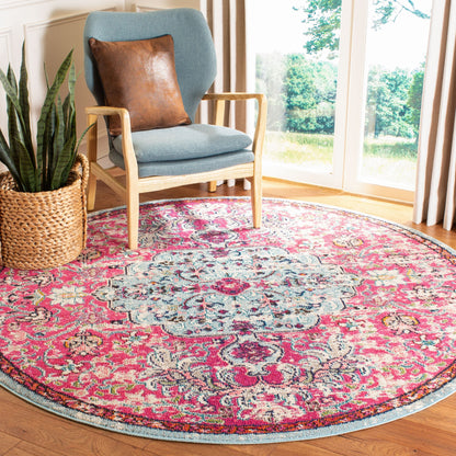 Tapis SAFAVIEH Madison Libusa Boho à médaillon vieilli