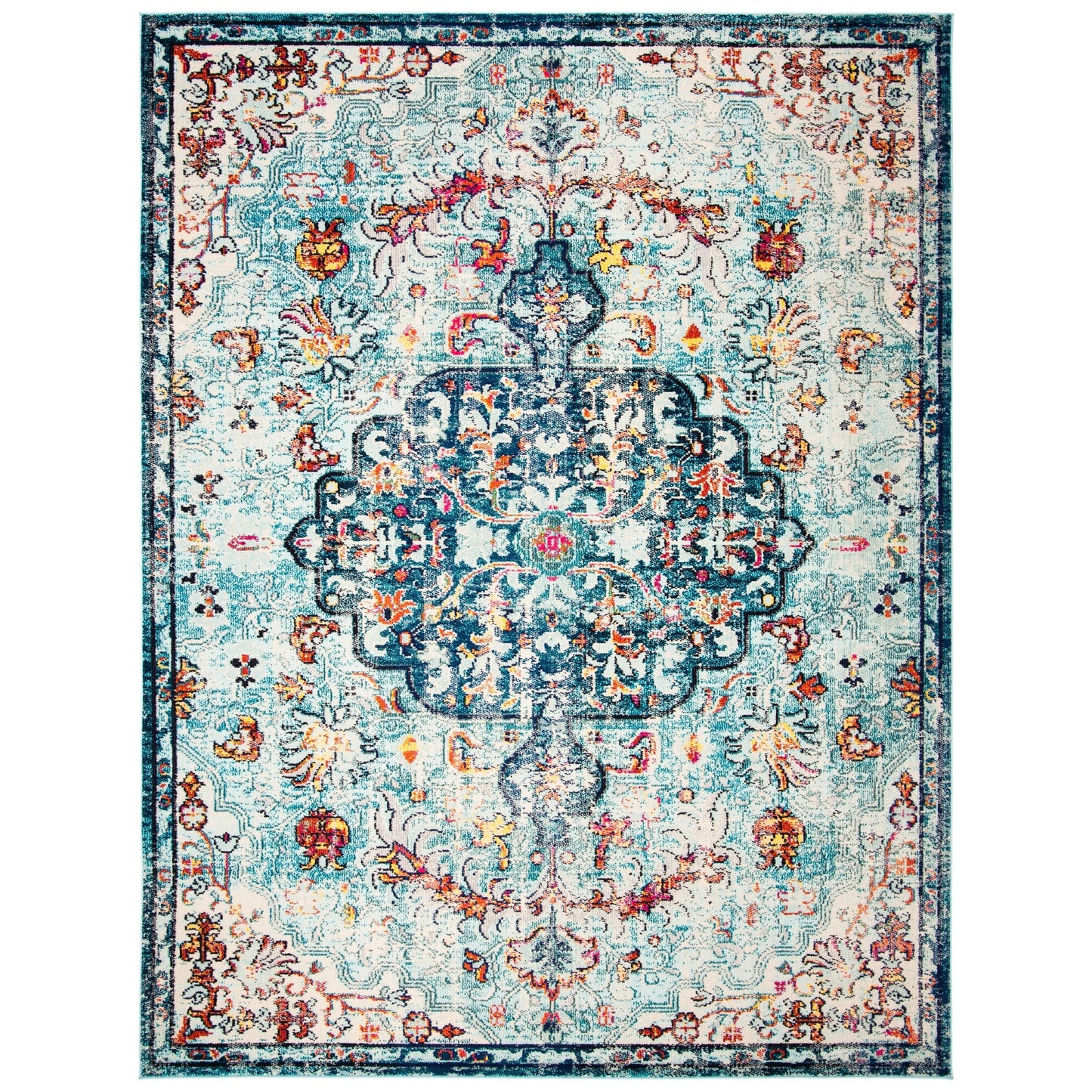 Tapis SAFAVIEH Madison Libusa Boho à médaillon vieilli