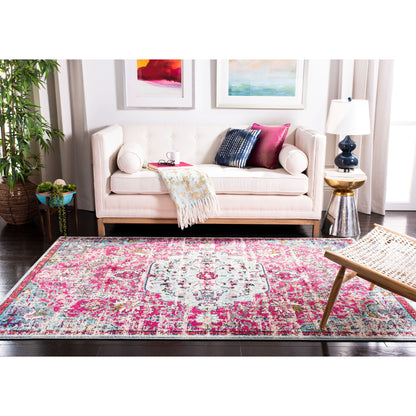 Tapis SAFAVIEH Madison Libusa Boho à médaillon vieilli