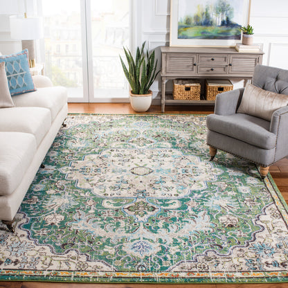 Tapis SAFAVIEH Madison Libusa Boho à médaillon vieilli