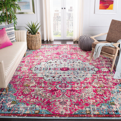 Tapis SAFAVIEH Madison Libusa Boho à médaillon vieilli