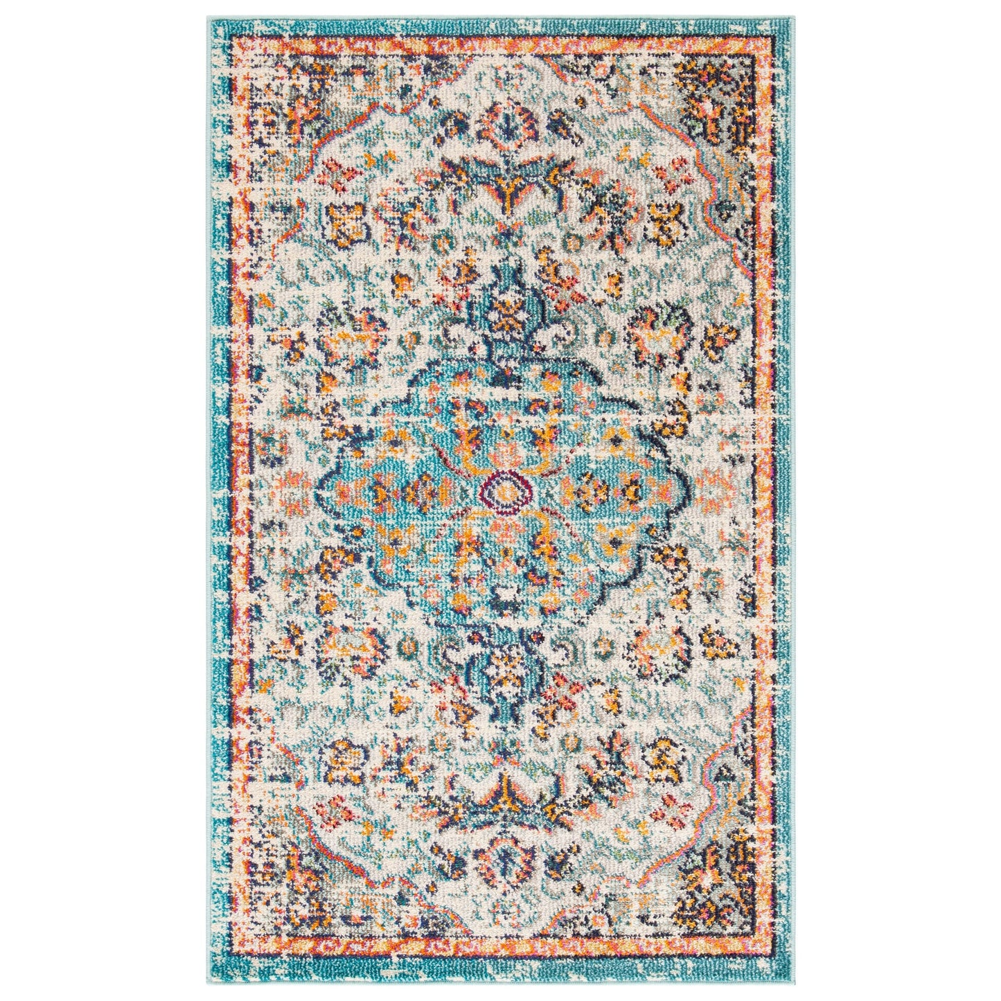 Tapis SAFAVIEH Madison Libusa Boho à médaillon vieilli