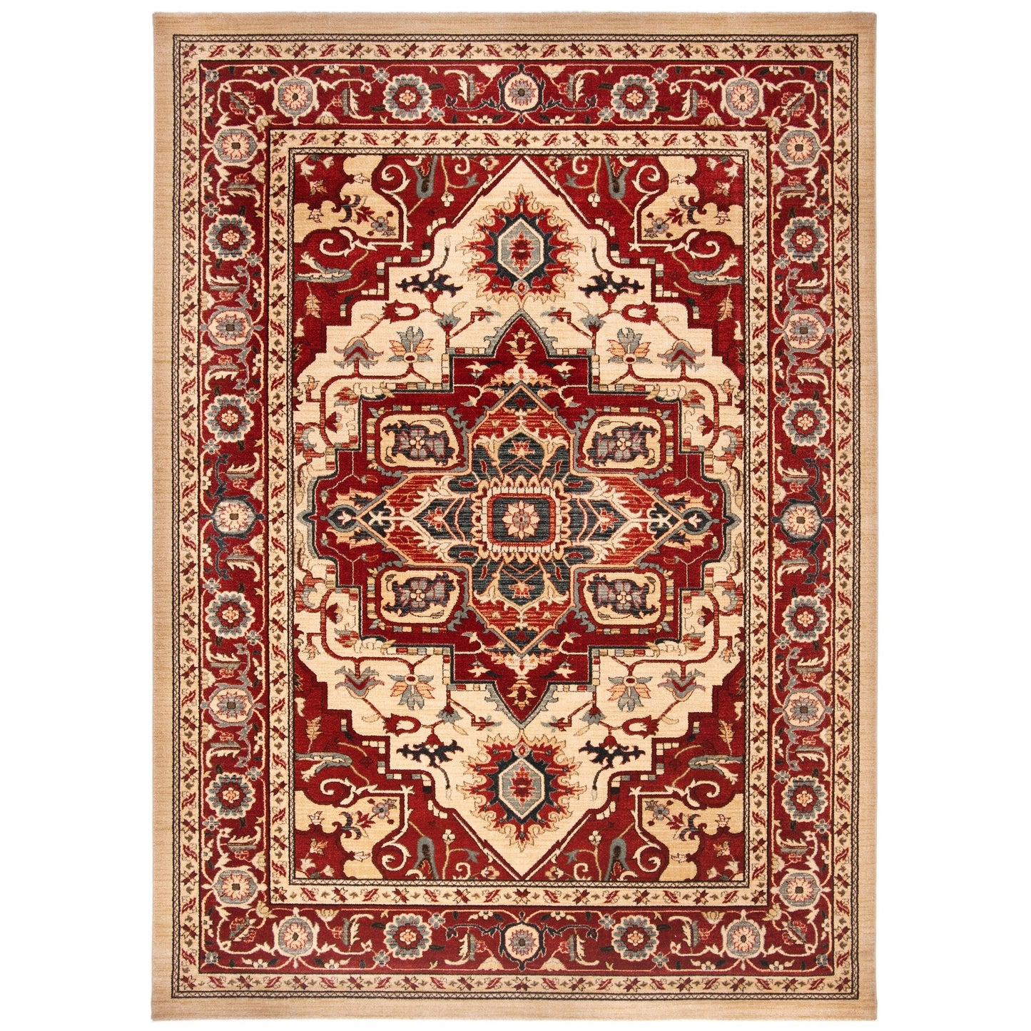 Tapis SAFAVIEH Mahal Beverley Traditional Grandeur Rouge/Naturel