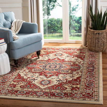 Tapis SAFAVIEH Mahal Beverley Traditional Grandeur Rouge/Naturel