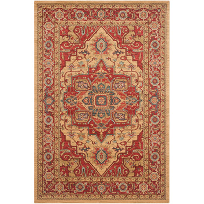 Tapis SAFAVIEH Mahal Beverley Traditional Grandeur Rouge/Naturel