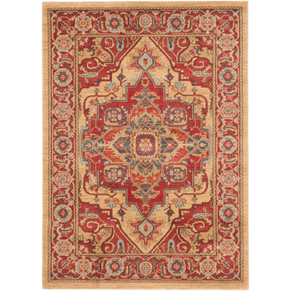 Tapis SAFAVIEH Mahal Beverley Traditional Grandeur Rouge/Naturel