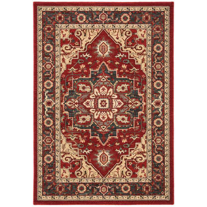 Tapis SAFAVIEH Mahal Beverley Traditional Grandeur Rouge/Naturel