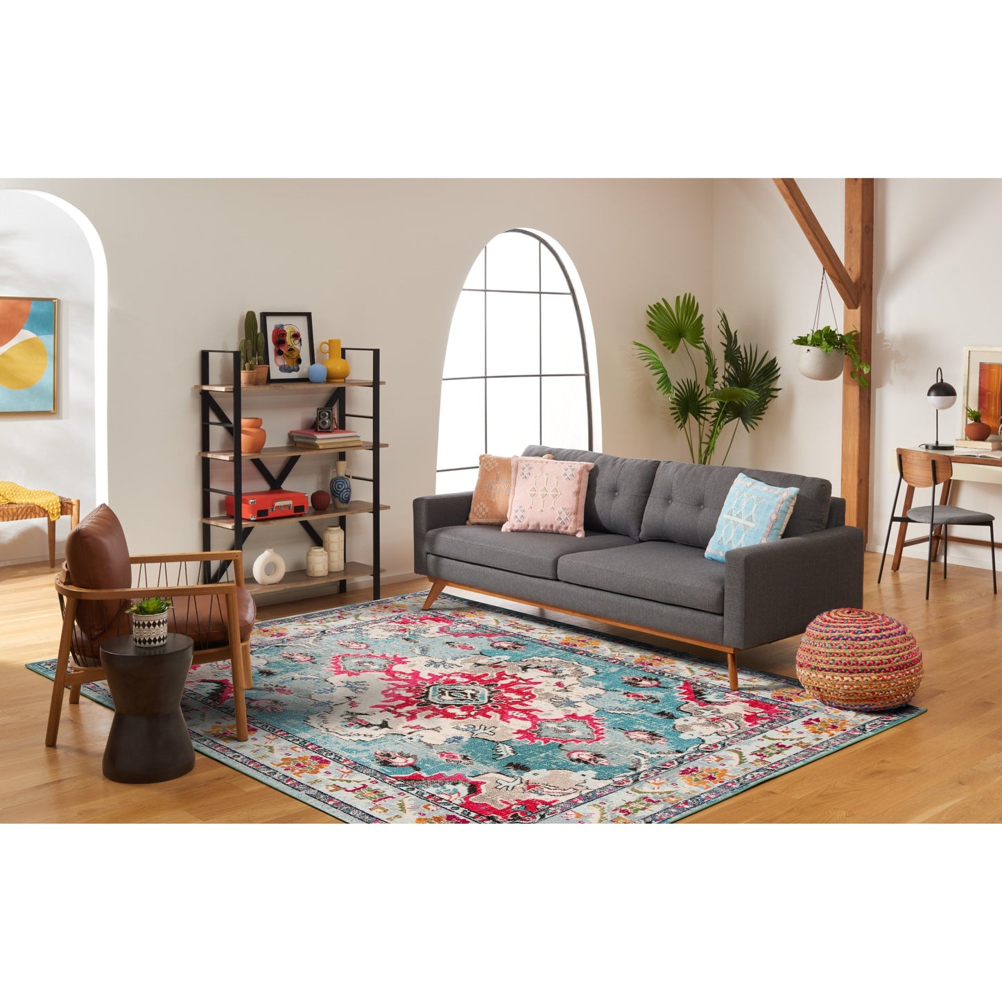 Tapis SAFAVIEH Monaco Océane Boho à médaillon vieilli