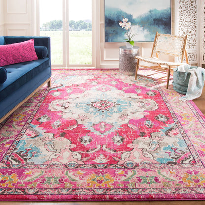 Tapis SAFAVIEH Monaco Océane Boho à médaillon vieilli