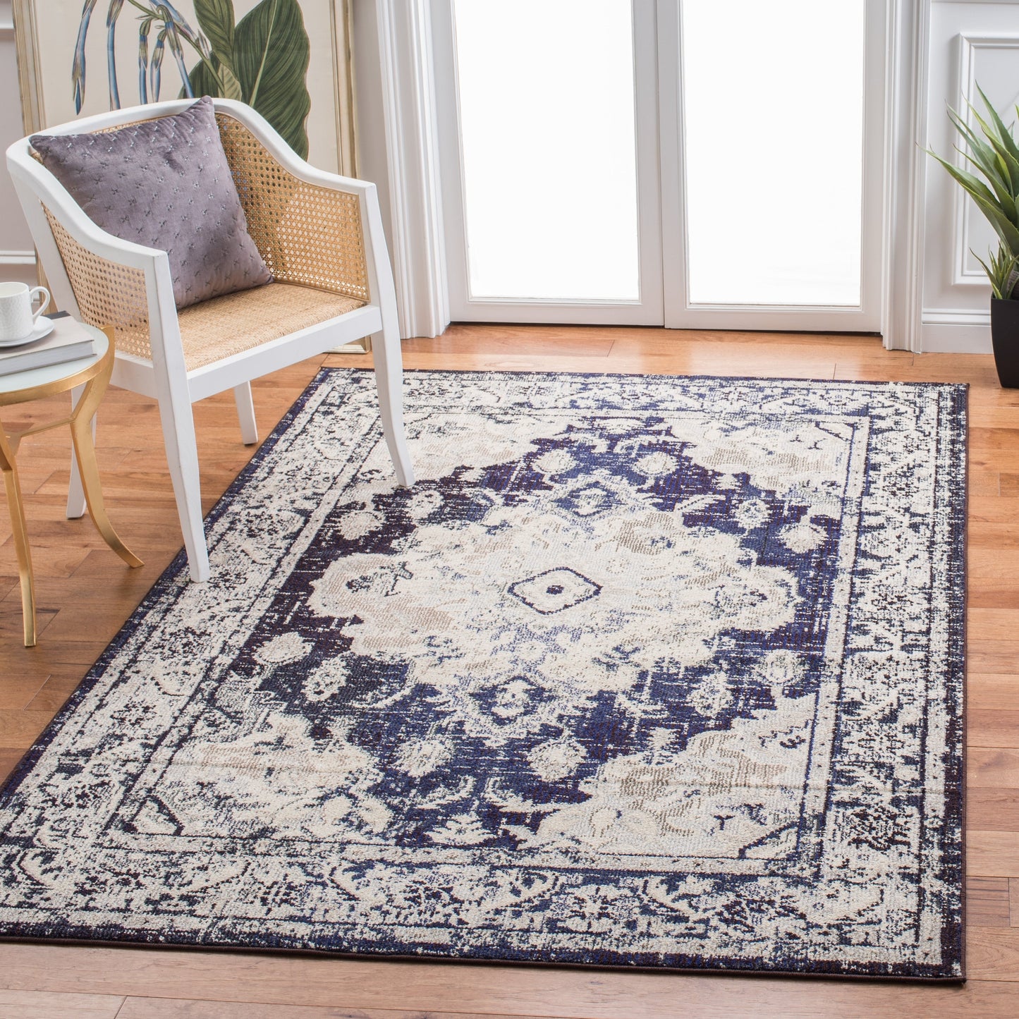 Tapis SAFAVIEH Monaco Océane Boho à médaillon vieilli