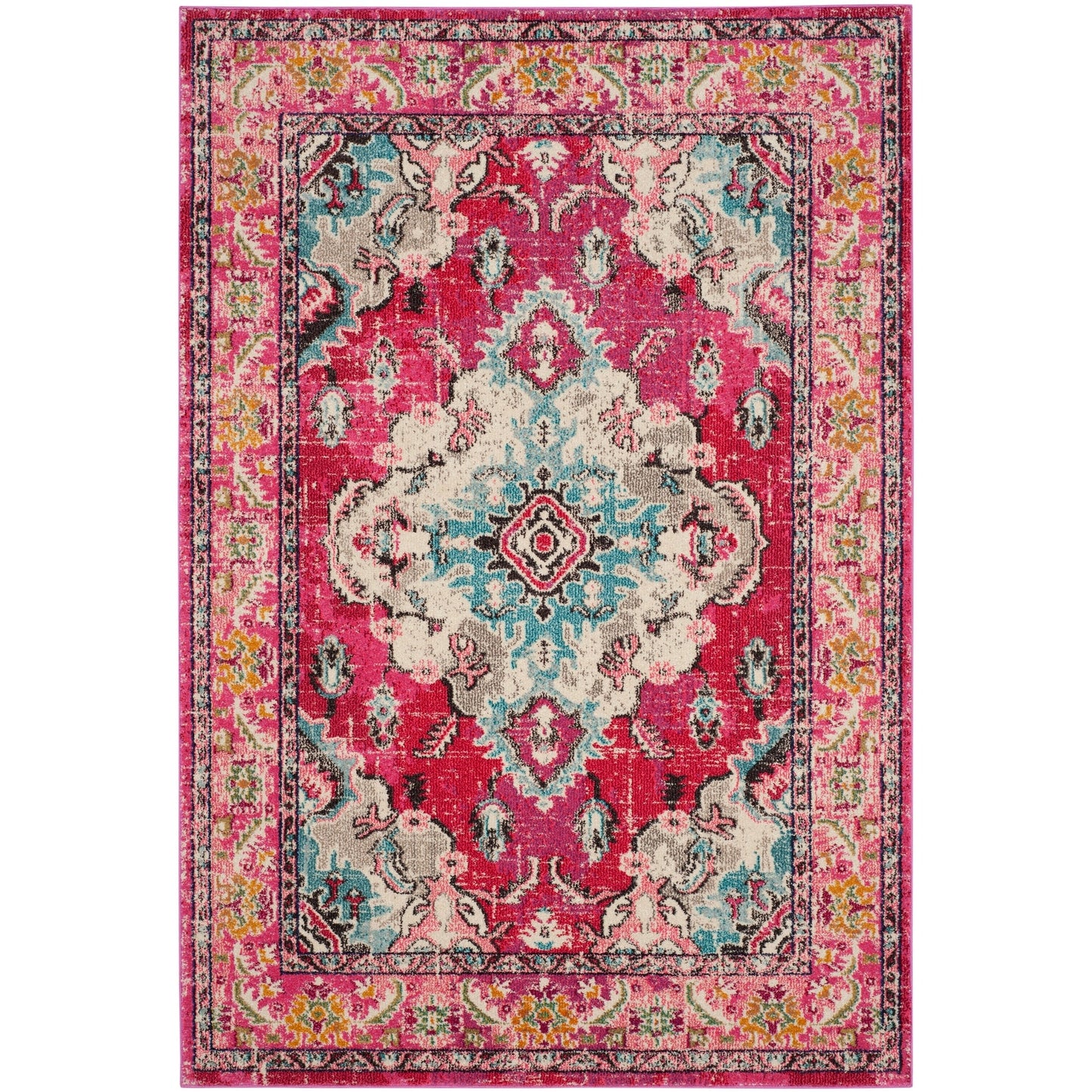 Tapis SAFAVIEH Monaco Océane Boho à médaillon vieilli