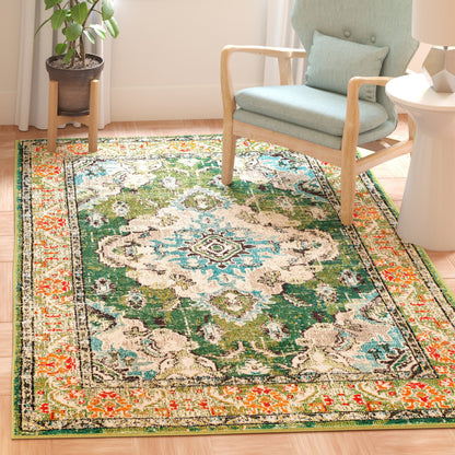 Tapis SAFAVIEH Monaco Océane Boho à médaillon vieilli