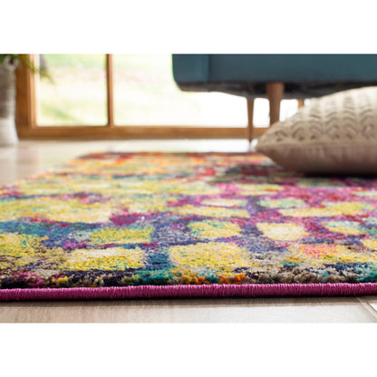 Tapis SAFAVIEH Monaco Panna Boho Abstrait Moderne Aquarelle