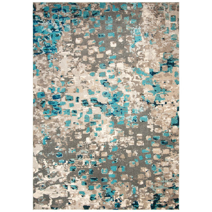 Tapis SAFAVIEH Monaco Panna Boho Abstrait Moderne Aquarelle