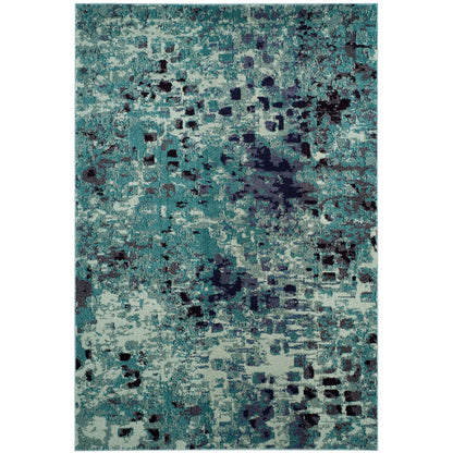 Tapis SAFAVIEH Monaco Panna Boho Abstrait Moderne Aquarelle