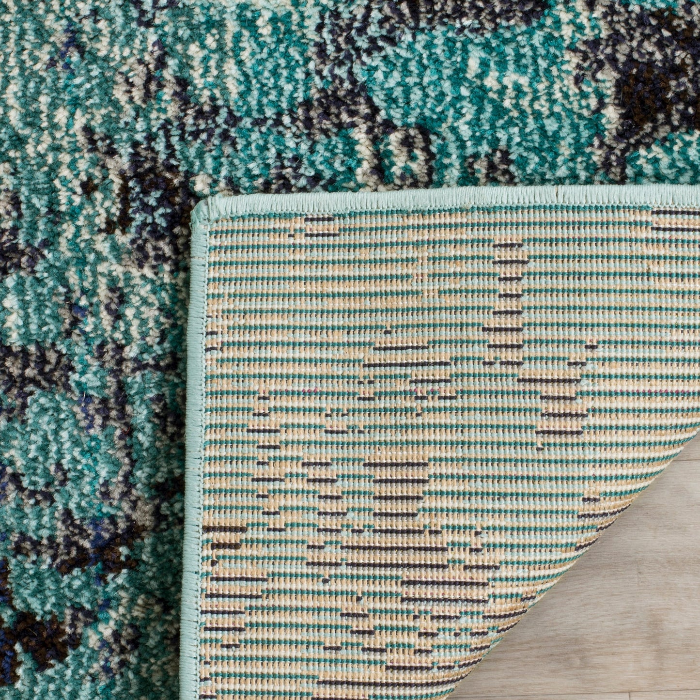 Tapis SAFAVIEH Monaco Panna Boho Abstrait Moderne Aquarelle