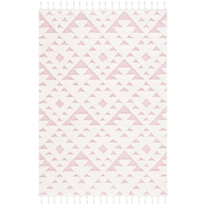 Tapis SAFAVIEH marocain à franges et poils longs Delores, épaisseur 5 cm