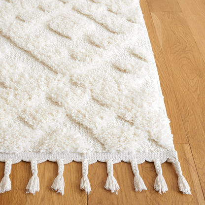 Tapis SAFAVIEH marocain à franges et poils longs Delores, épaisseur 5 cm