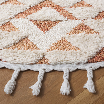 Tapis SAFAVIEH marocain à franges et poils longs Delores, épaisseur 5 cm