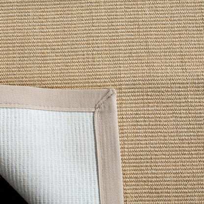 Tapis en sisal à bordure décontractée en fibre naturelle SAFAVIEH Alleen