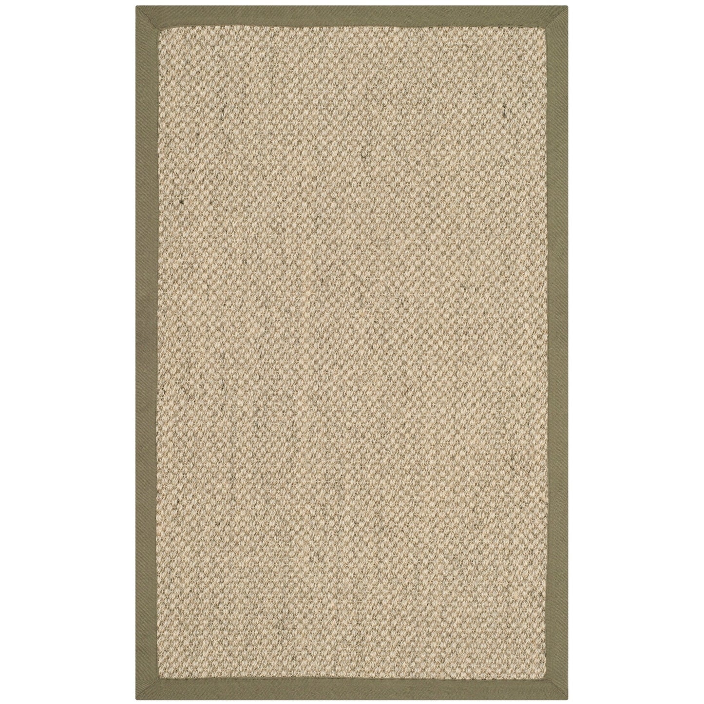 Tapis à bordure en sisal Elmyra en fibre naturelle SAFAVIEH