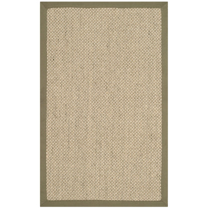Tapis à bordure en sisal Elmyra en fibre naturelle SAFAVIEH