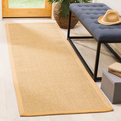 Tapis à bordure en sisal Elmyra en fibre naturelle SAFAVIEH