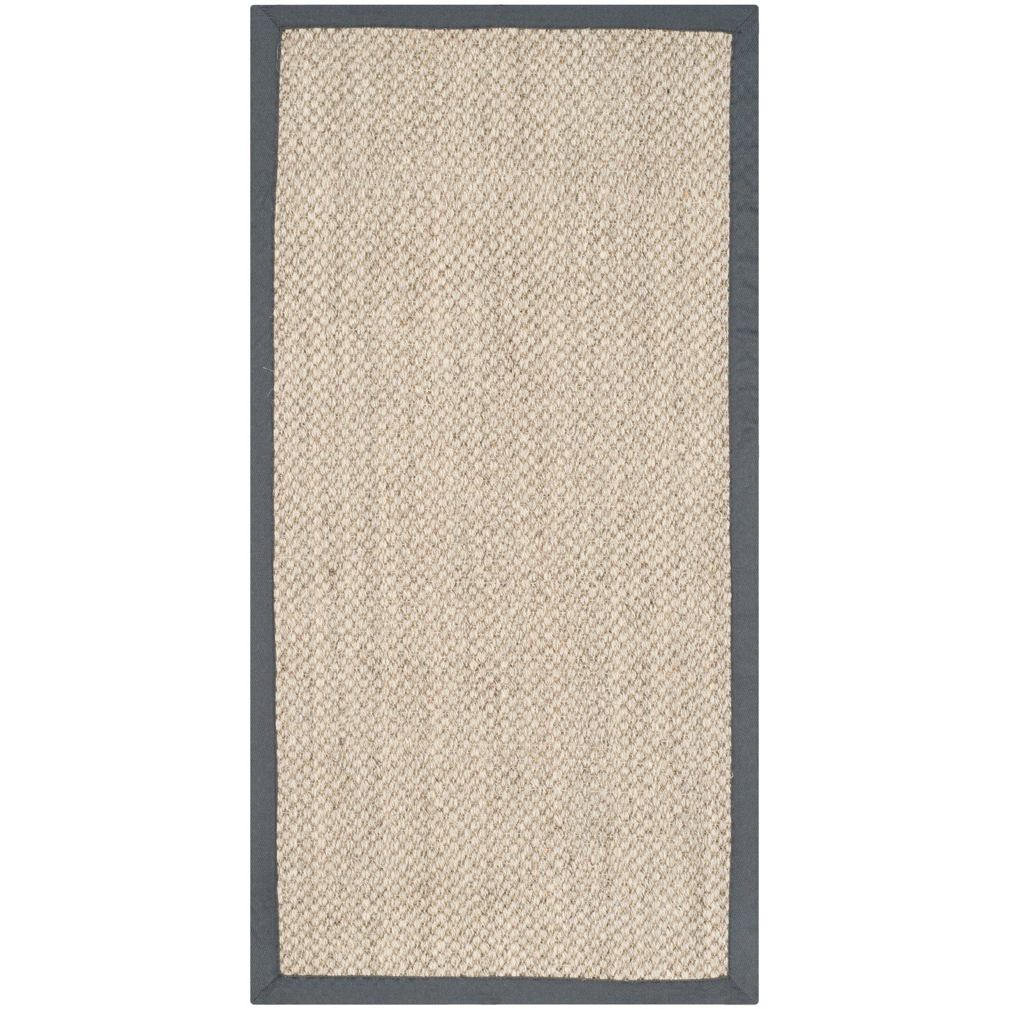 Tapis à bordure en sisal Elmyra en fibre naturelle SAFAVIEH