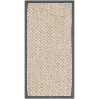 Tapis à bordure en sisal Elmyra en fibre naturelle SAFAVIEH